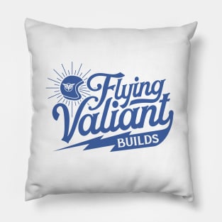 Flying Valiant Builds (Biker Style - Blue) Pillow