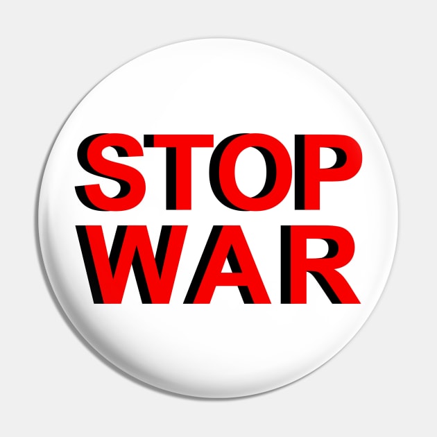 STOP WAR Pin by Brains