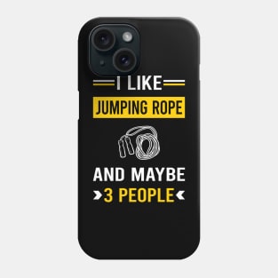 3 People Jump Jumping Rope Rope Skipping Phone Case