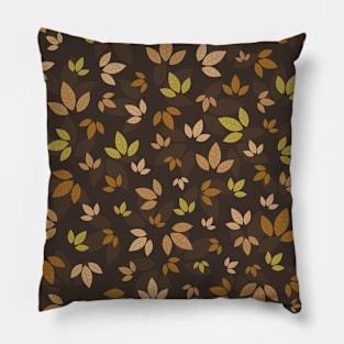 Brown leaves Pillow