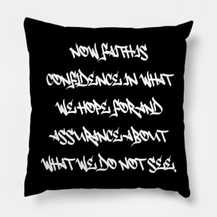 Hebrews 11:1 Bible Verse NIV  Pillow