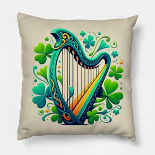 Irish Harp Pillow