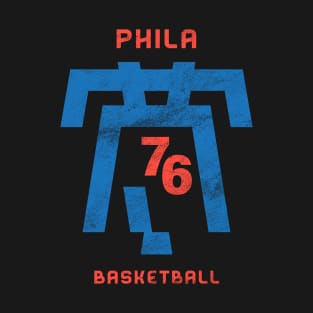 Cool Modern Philadelphia, PA Basketball fan Gift T-Shirt