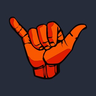 orange shaka sign T-Shirt