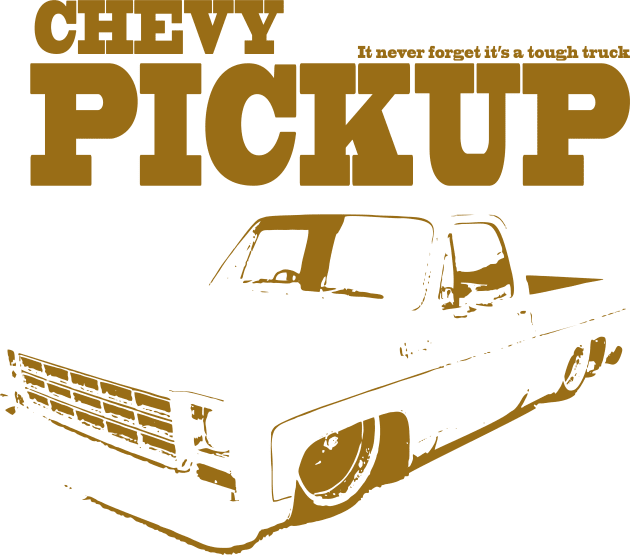 chevy pickup Kids T-Shirt by small alley co