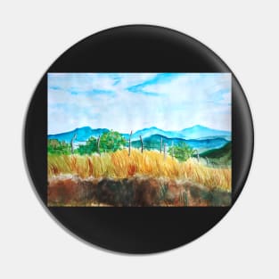 Panama Mountains near Boquete Painting Pin