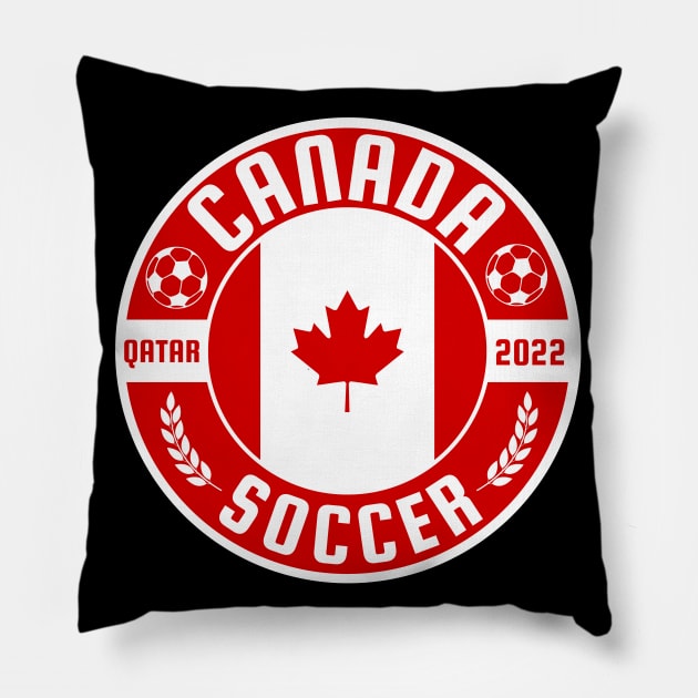 Canada World Cup Pillow by footballomatic