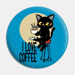 I love coffee Pin