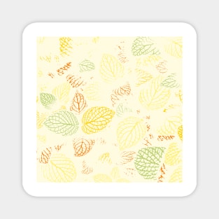 Autumn, Leaves Pattern 13 Magnet