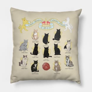 Chief Mouser Badge and Mouser Portraits! Pillow