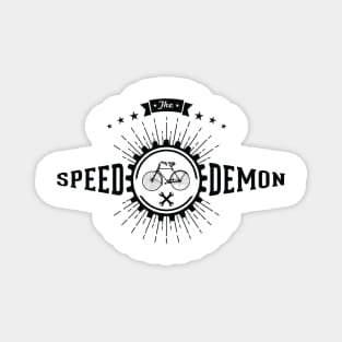 The Speed Demon: Cool Cycling Bike Shirts for Bicylce Lovers Magnet