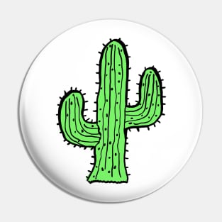 Plain Green Cactus Pin