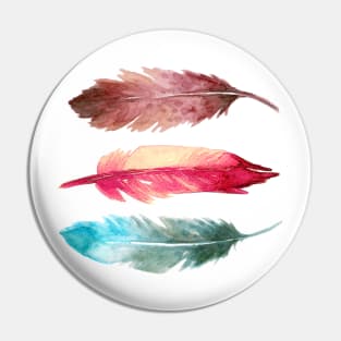 1 Feather print Pin