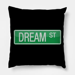 Dream Street Road Sign Pillow