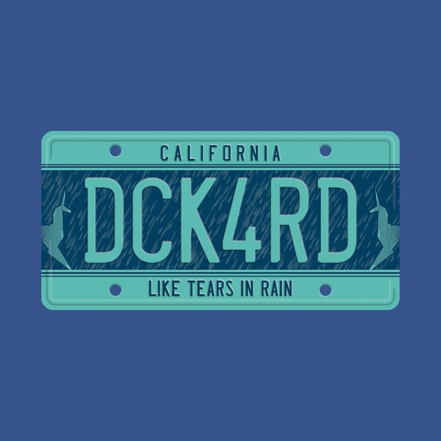 Deckard License Plate by DCLawrenceUK