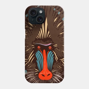 Mandrill baboon Phone Case