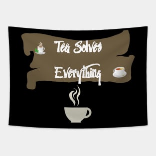 Tea Solves Everything Tapestry