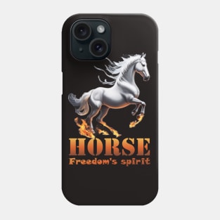 horse "freedom's spirit" Phone Case