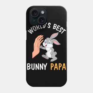 I And Bunny Hands Happy Easter Day World's Best Bunny Papa Phone Case
