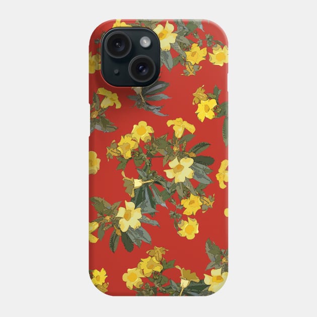 alamanda em vermelho Phone Case by irenepimentel