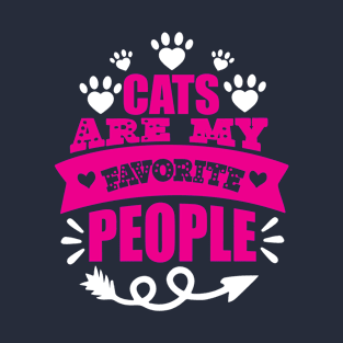 Cats are my favorite people T-Shirt