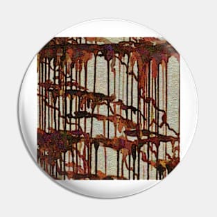 Waterfall Abstract Pin