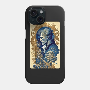 Steampunk Man - A fusion of old and new technology Phone Case