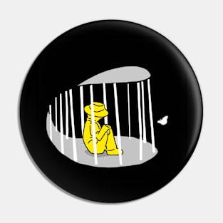 man in a cage Pin