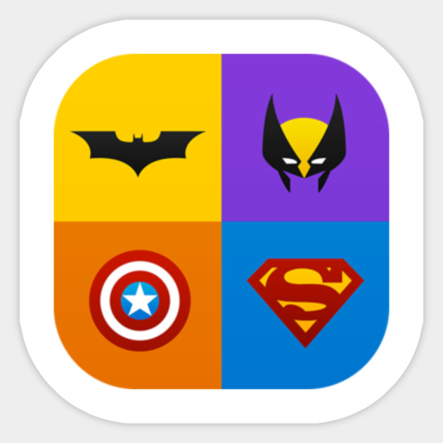 Marvel Superhero Logo Avengers Sticker Teepublic