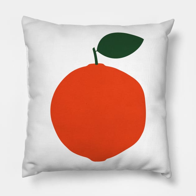 Orange Pillow by Rosi Feist