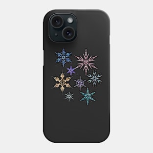 Sparkling snowflakes Phone Case