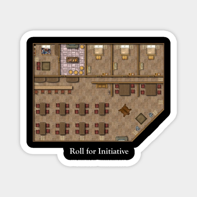 Roll for Initiative Magnet by antimatter_artwork