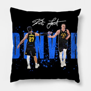 Jokic and Murray - Comics style Pillow