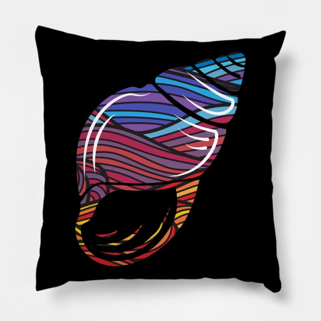 Olas del mar con colores Pillow by magenta-dream