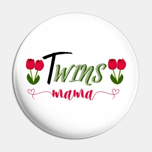 Twins Mama Pin