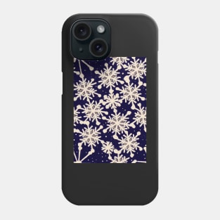 Christmas Seamless Pattern - Snowflakes #1 Phone Case