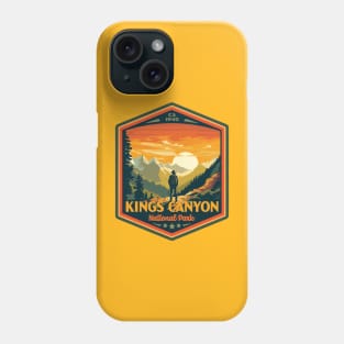 Kings Canyon  National Park Vintage WPA Style National Parks Art Phone Case