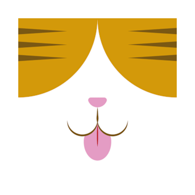 Cat Mouth Tongue by Pink Grape Arts