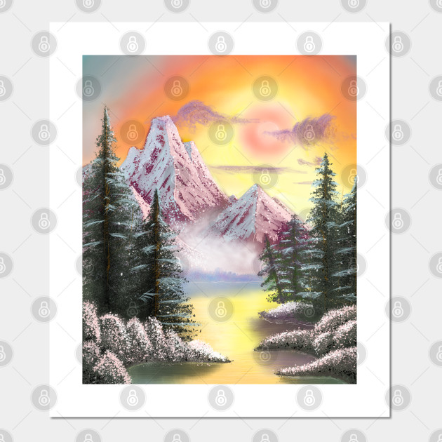 On A Clear Day Bob Ross Painting Posters And Art Prints