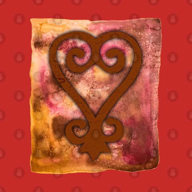 Adinkra Sankofa African Tribal Symbol by Heartsake