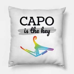 Capo is the Key Colorful Capo Light Theme Pillow