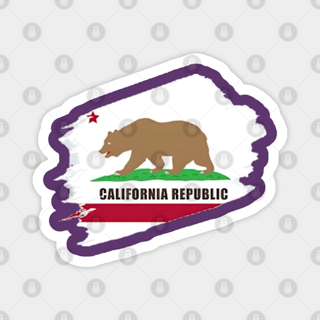 California State Flag Magnet by Rogue Clone