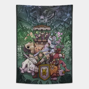 Dungeon Party Adventurers vs Endless Monster Horde. Tapestry