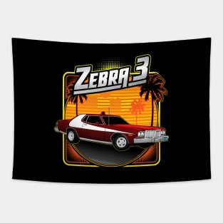 Zebra 3 - Street Machine Tapestry