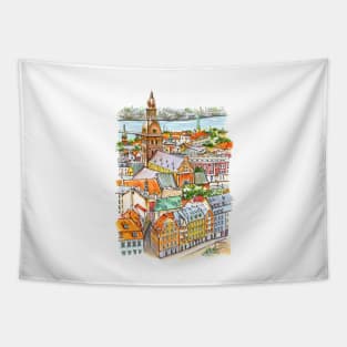 Bright Riga Tapestry