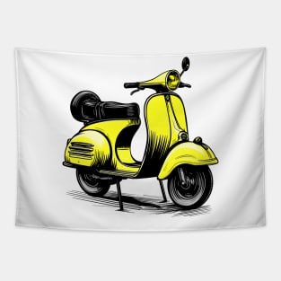 Scooter (yellow) Tapestry