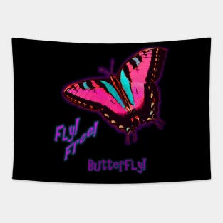 Fly Free Butterfly! Tapestry