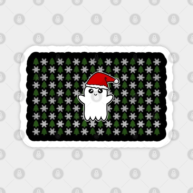 Festive Ghost Magnet by LunaMay