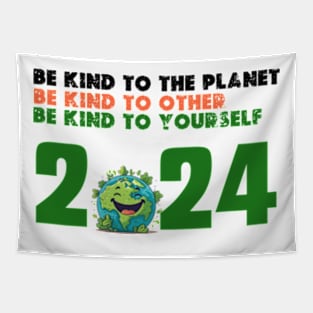 be kind to the planet  earth day gifts 2024 Tapestry