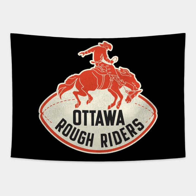 Defunct Ottawa Rough Riders Football Team Tapestry by Defunctland